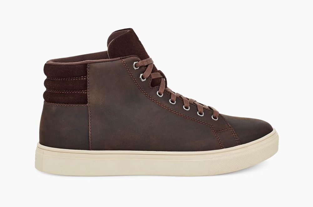 Ugg Baysider High Weather - Mens Sneakers - Brown - NZ (9483DRPCO)